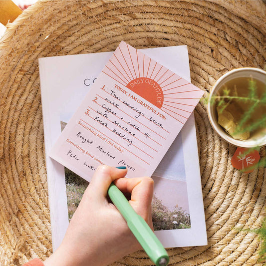 Daily Gratitude Pad | Sun Ray | A6 - The Red Squirrel