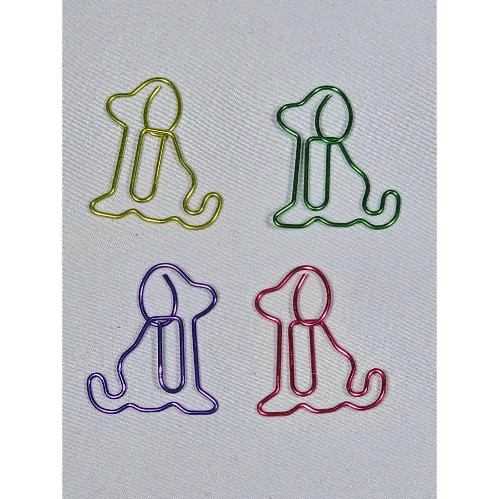 20 Dog Paper clips in a tin. - paper clips