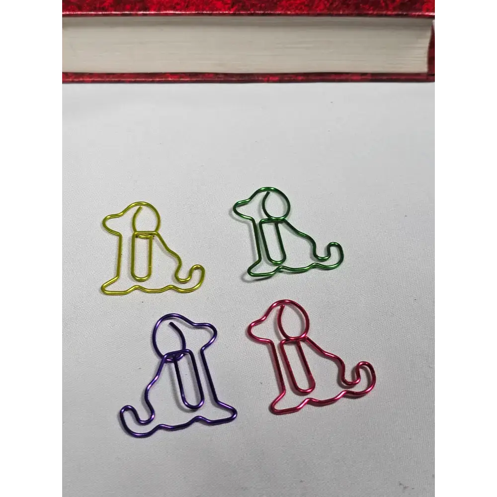 20 Dog Paper clips in a tin. - paper clips