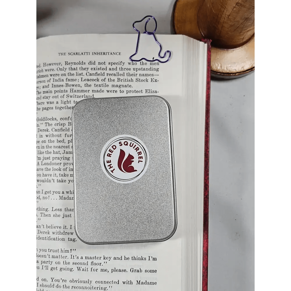 20 Dog Paper clips in a tin. - The Red Squirrel