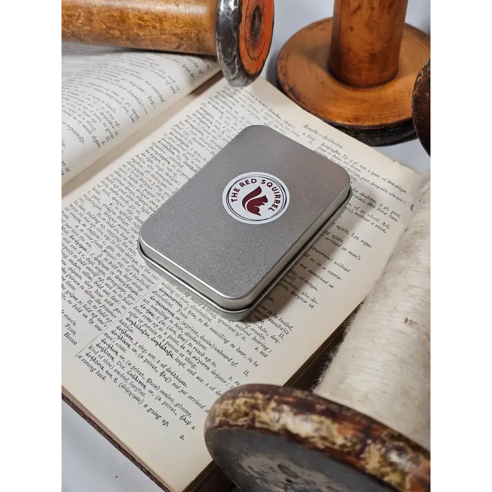 20 Flamingo Paper clips in a tin. - paper clips