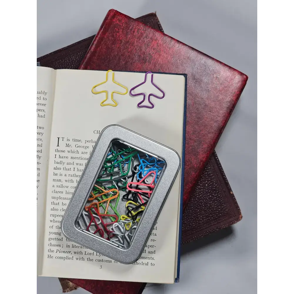 20 Paper clips in a tin. - paper clips