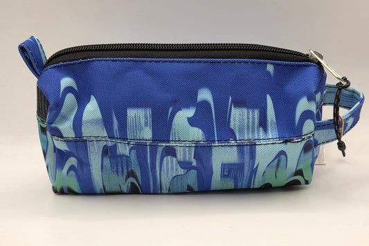 Hype Pencil Case - Blue Paint Flow - The Red Squirrel