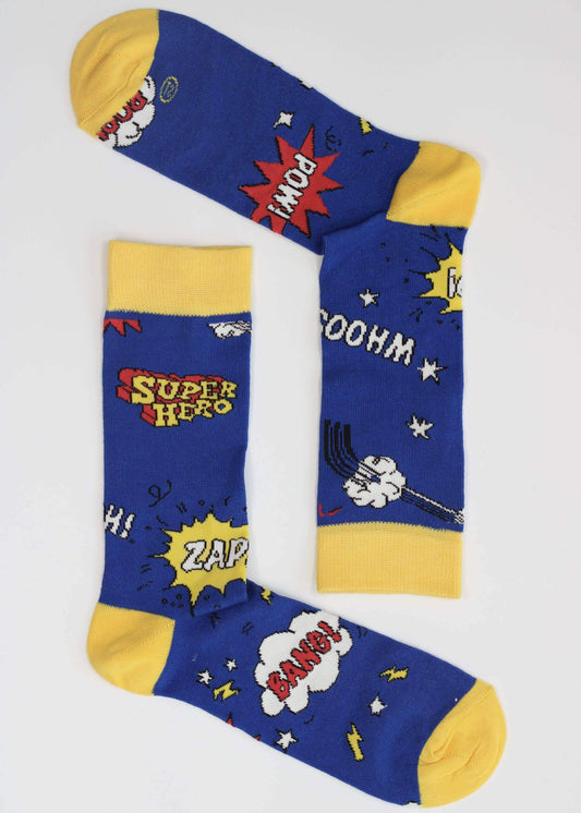 Superhero - Mens Bamboo Socks. - The Red Squirrel