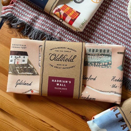 Hadrian's Wall Tea Towel - The Red Squirrel