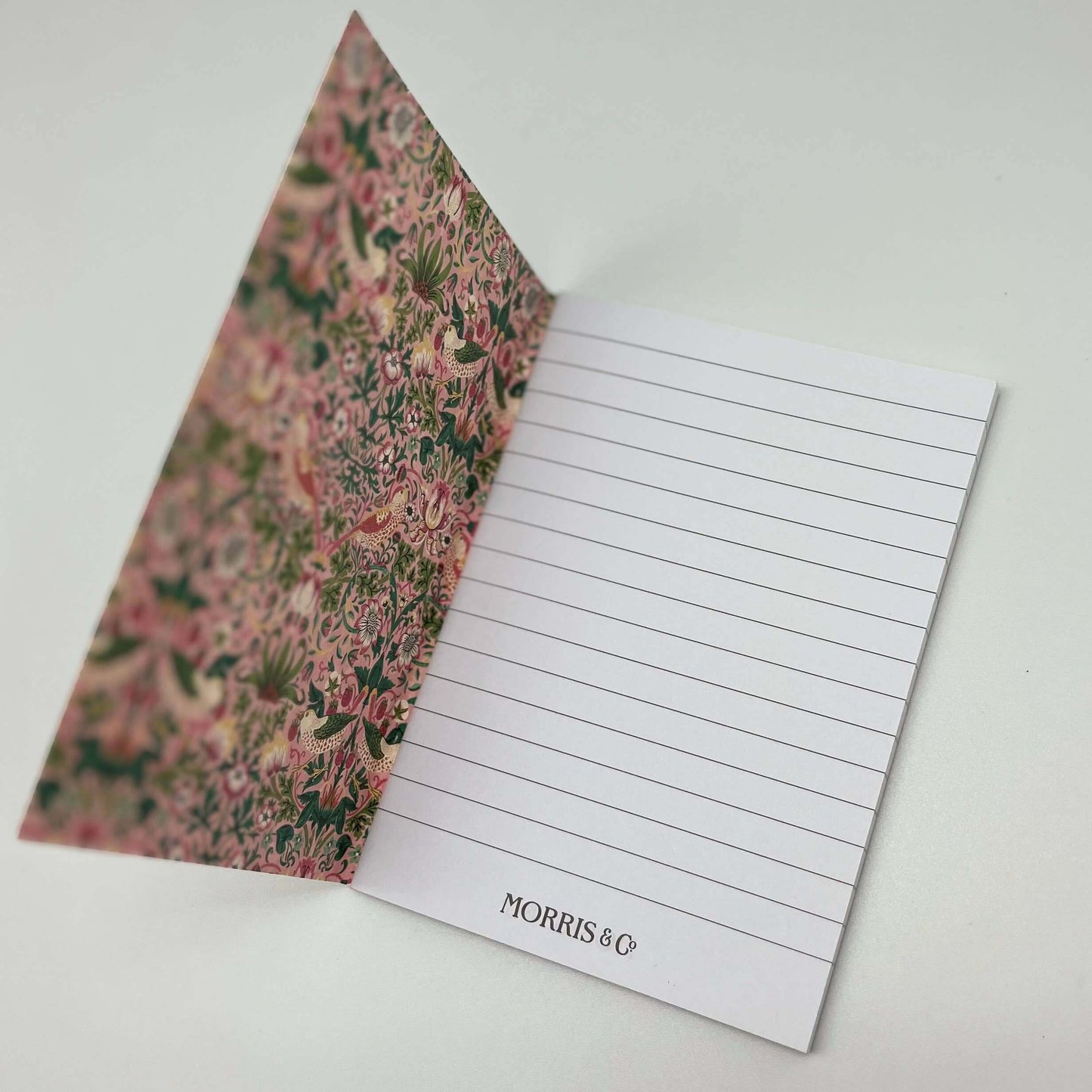 William Morris 3 A6 notebooks Strawberry Thief Pink