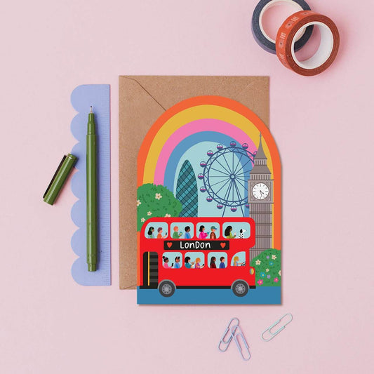 London Rainbow Card - The Red Squirrel