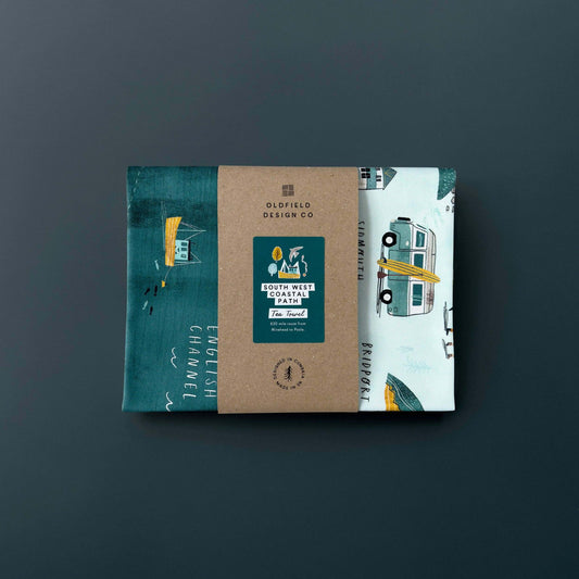 South West Coastal Path Tea Towel - The Red Squirrel