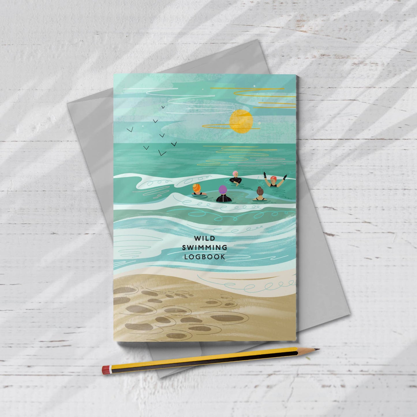 Wild swimming logbook into the sea we go - stocking filler - The Red Squirrel