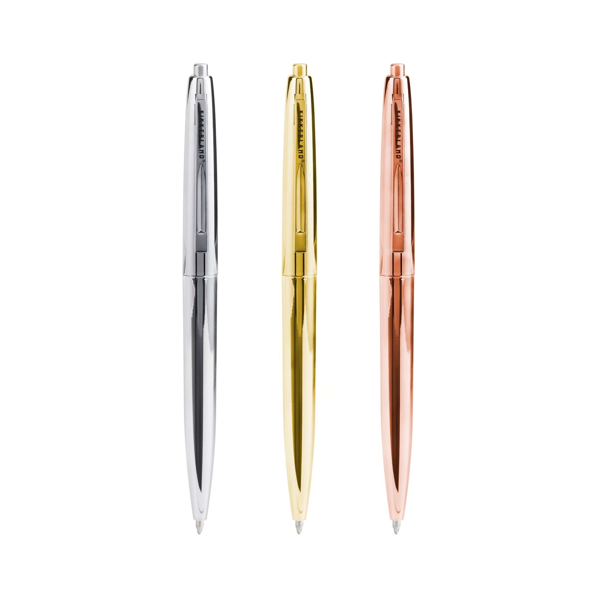 A set of 3 Blank ink pens