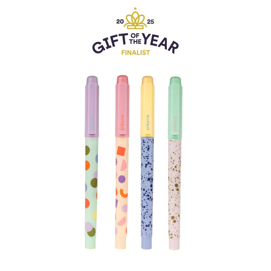 Set of 4 Erasable Highlighters - Kikkerland