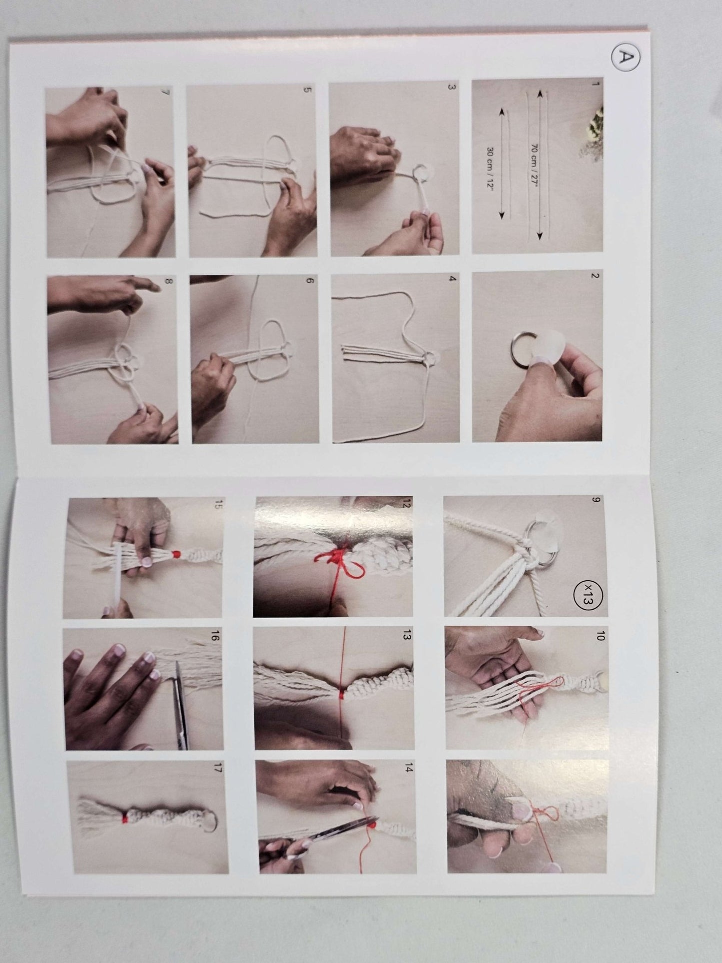 Macrame Keyring kit - The Red Squirrel