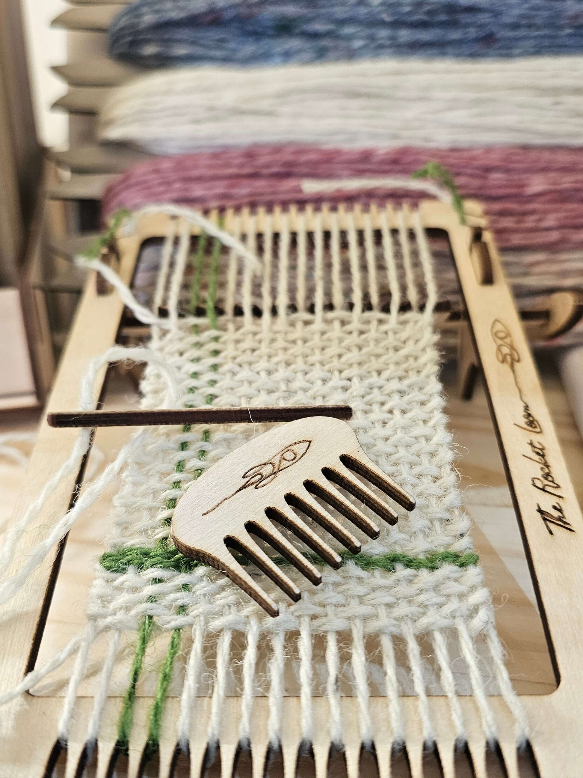 We made up a mini loom and tested it out