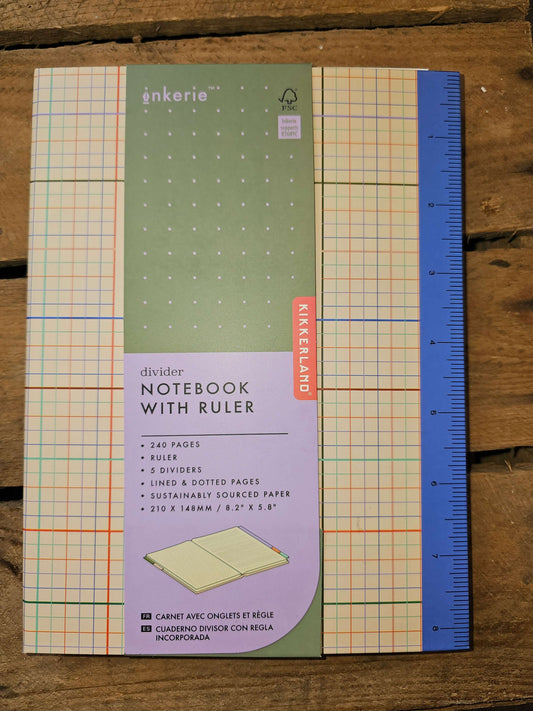 Lined and dotty notebook