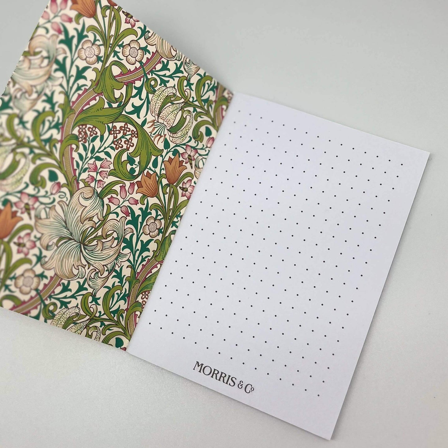 William Morris 3 A6 notebooks Strawberry Thief Pink