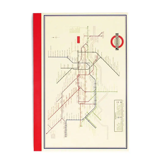 A5 Notebook - TFL Heritage Tube Map