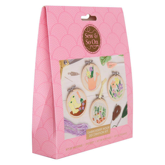 Sew & So On Embroidery Craft Stitch Kit - Garden Design - The Red Squirrel