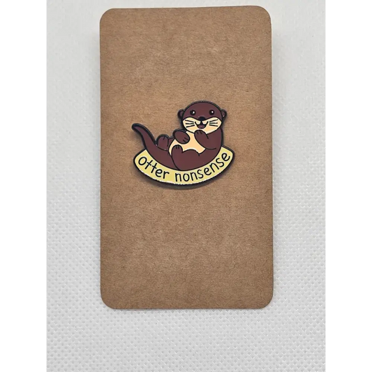 Animal Pin badges (Variety) - Enamel Otter - Pin badges