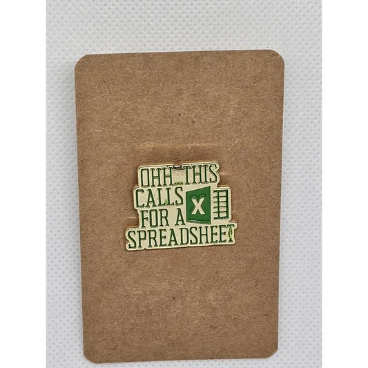 Assorted Pin badges - Alloy Spreadsheet - Pin badges