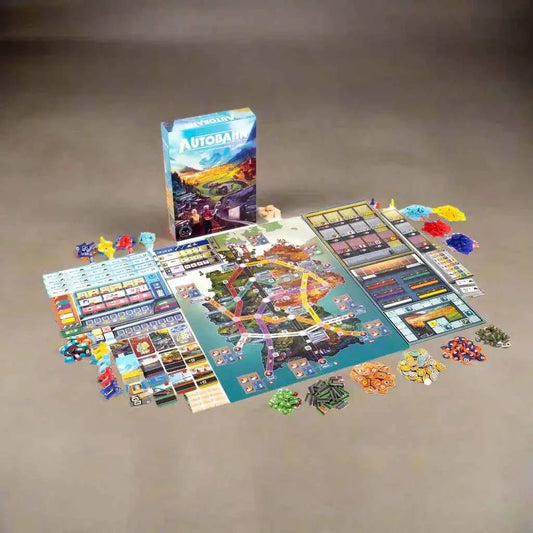 Autobahn Retail Edition. A game for 1 to 4 players. - The Red Squirrel