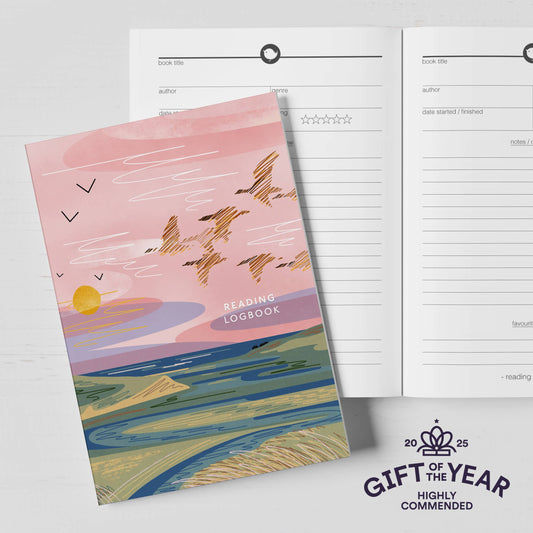Reading logbook wild geese - eco friendly logbook - The Red Squirrel