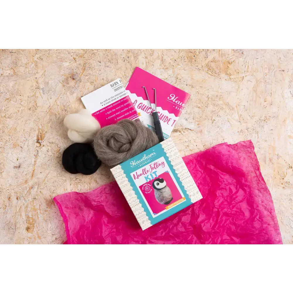 Baby Penguin Mini Felting Kit