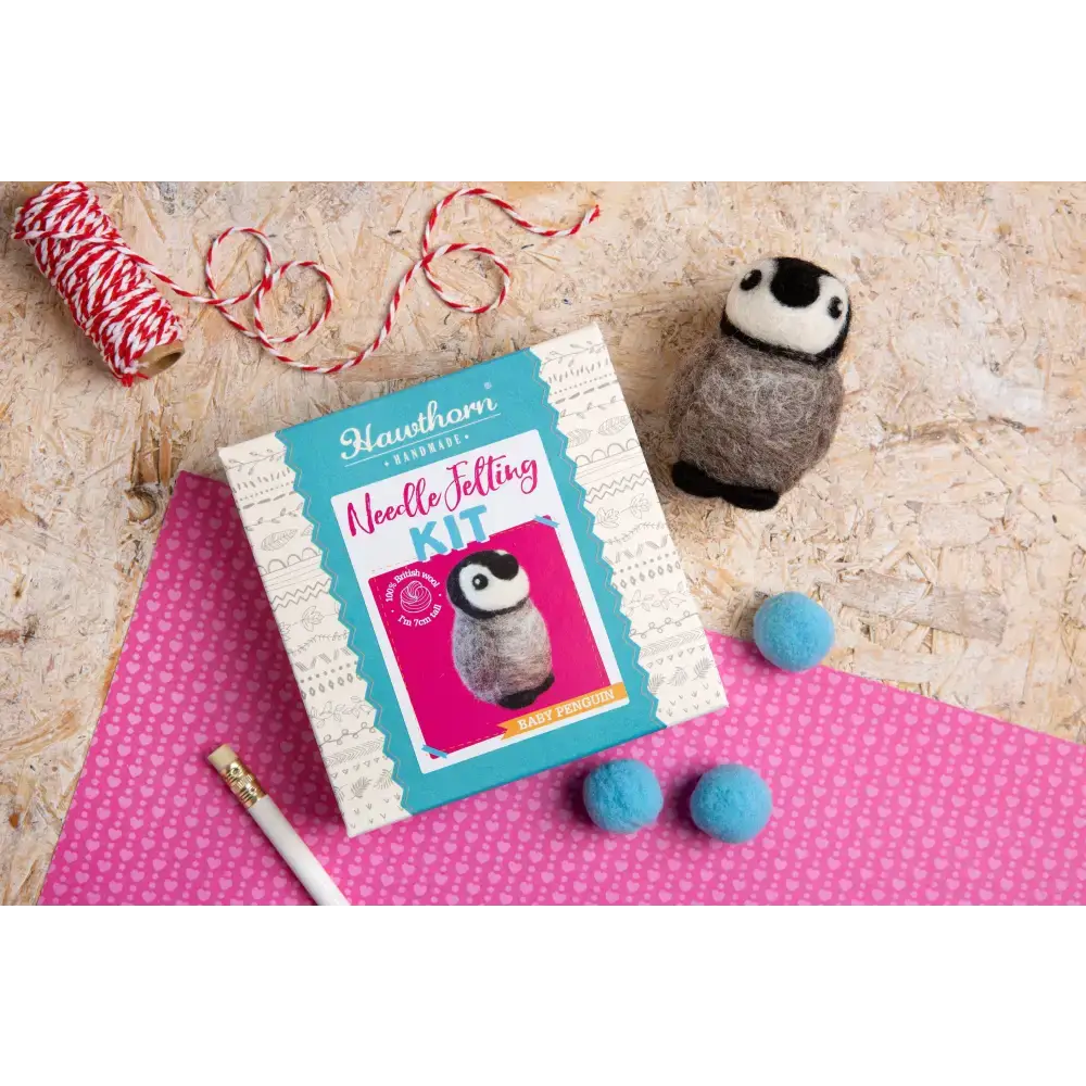 Baby Penguin Mini Felting Kit