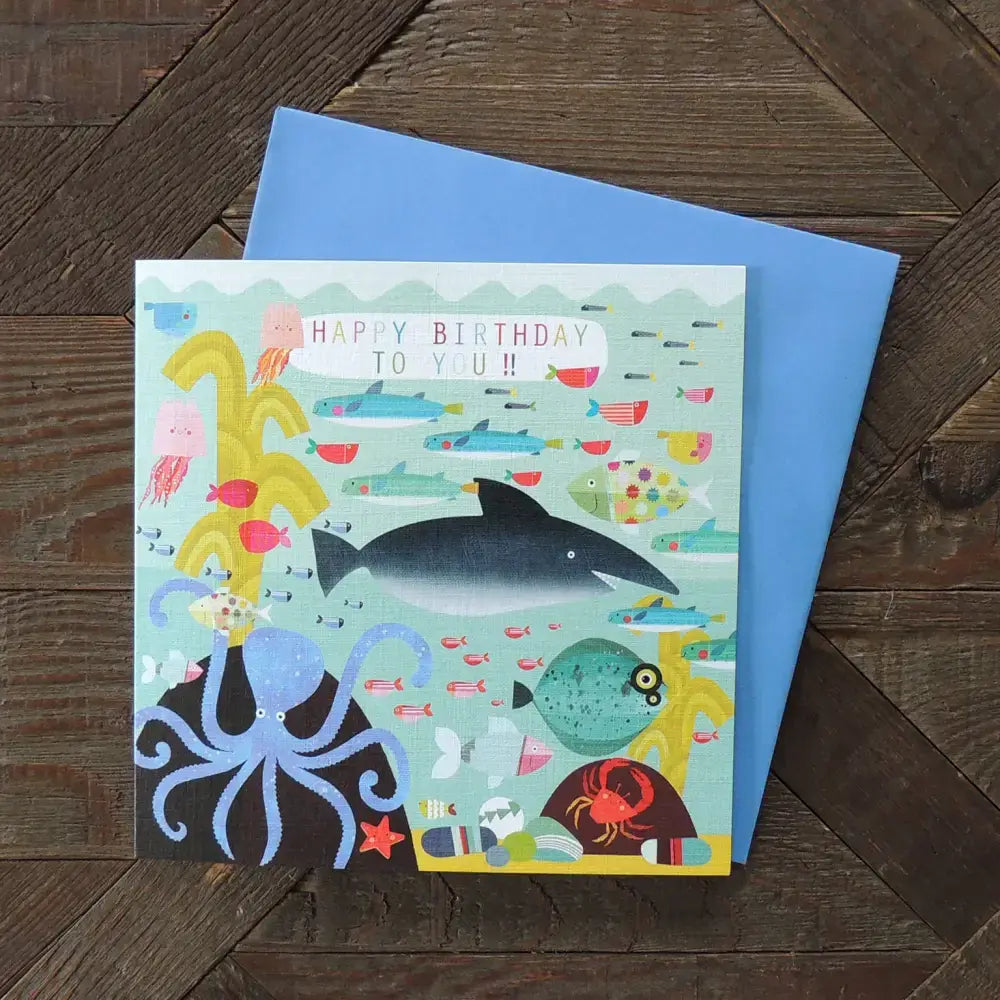 BG18 Underwater Happy Birthday Card