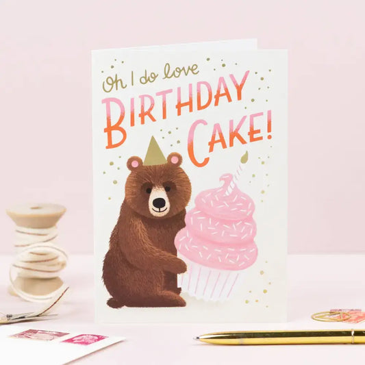 Birthday Bear | Animal Birthday Card | Kids Greeting Card