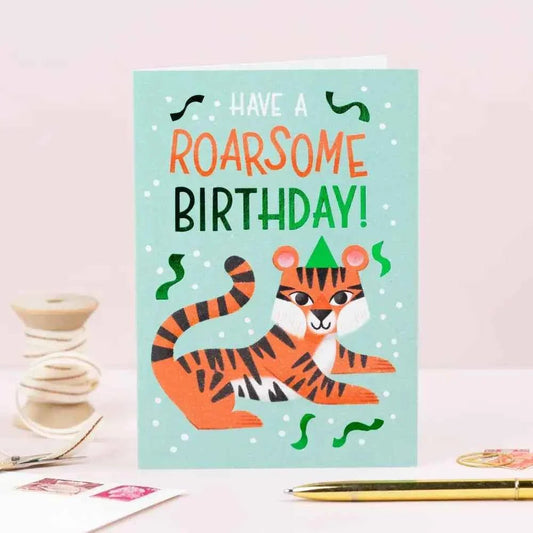 Birthday Tiger | Animal Birthday Card | Kids Greeting Card - The Red Squirrel