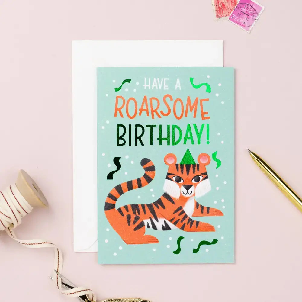 Birthday Tiger | Animal Birthday Card | Kids Greeting Card