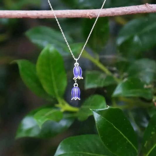 Bluebell Flower Pendant Necklace - The Red Squirrel
