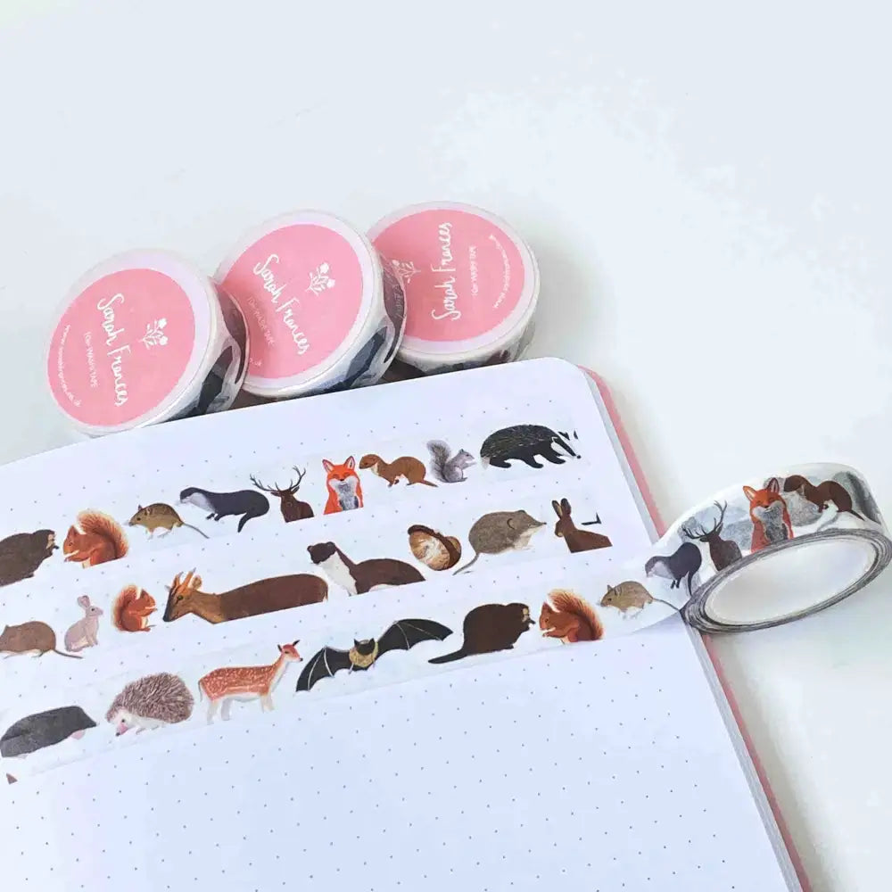 British Mammals Washi Tape