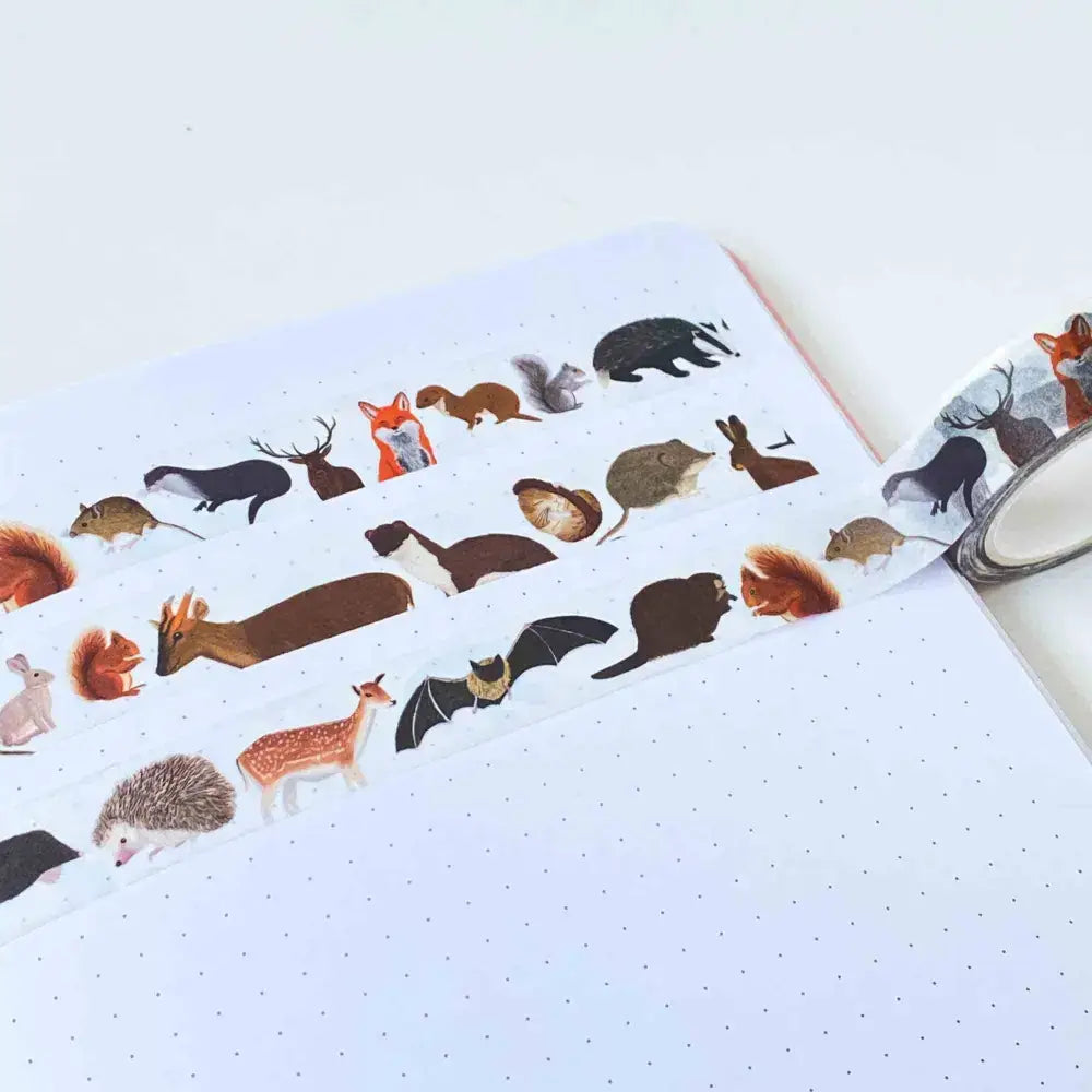 British Mammals Washi Tape