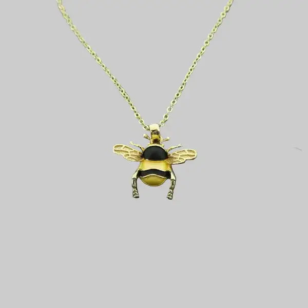 Bumblebee Pendant, Gold Tone
