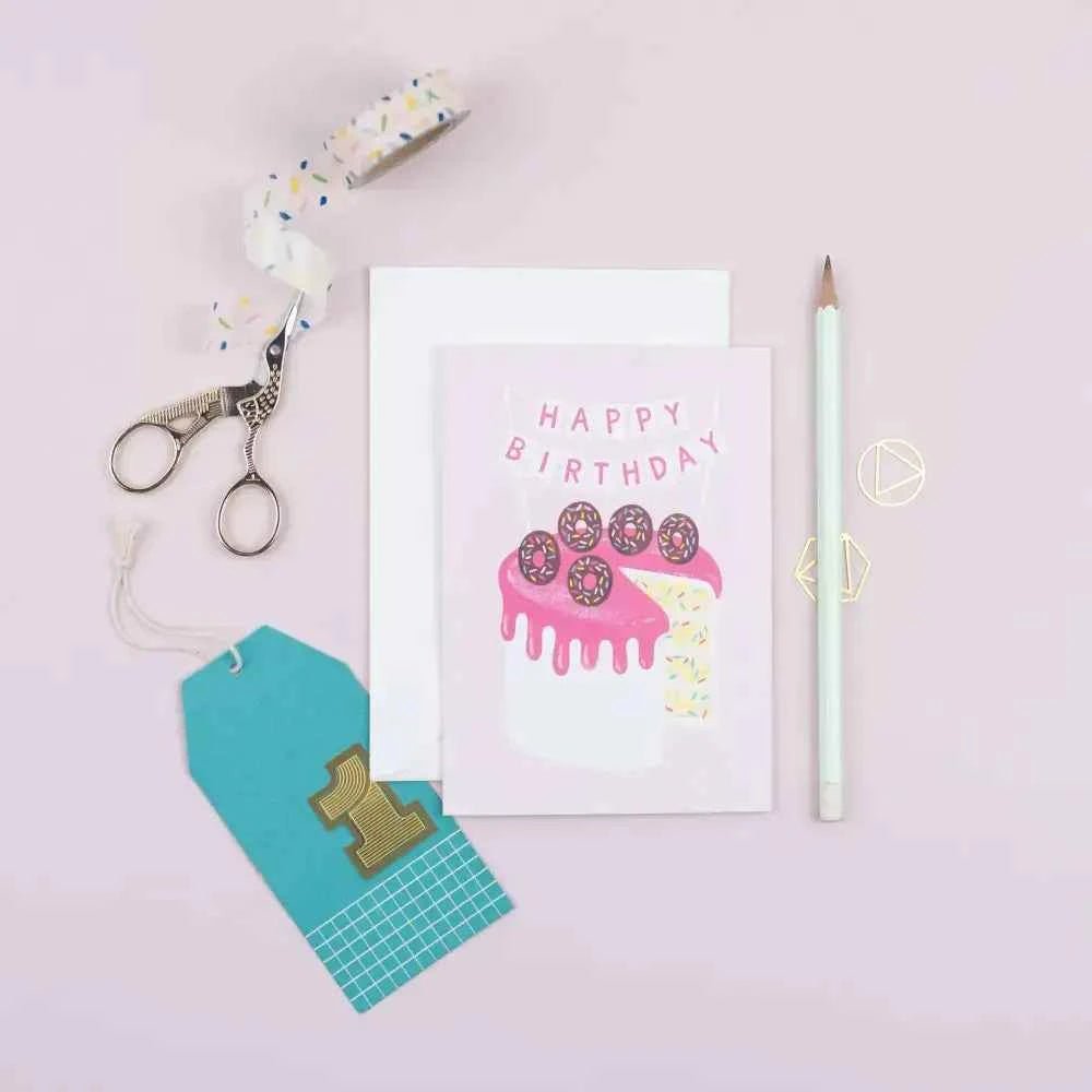 Cake Birthday Card - All Ages Birthday - The Red Squirrel