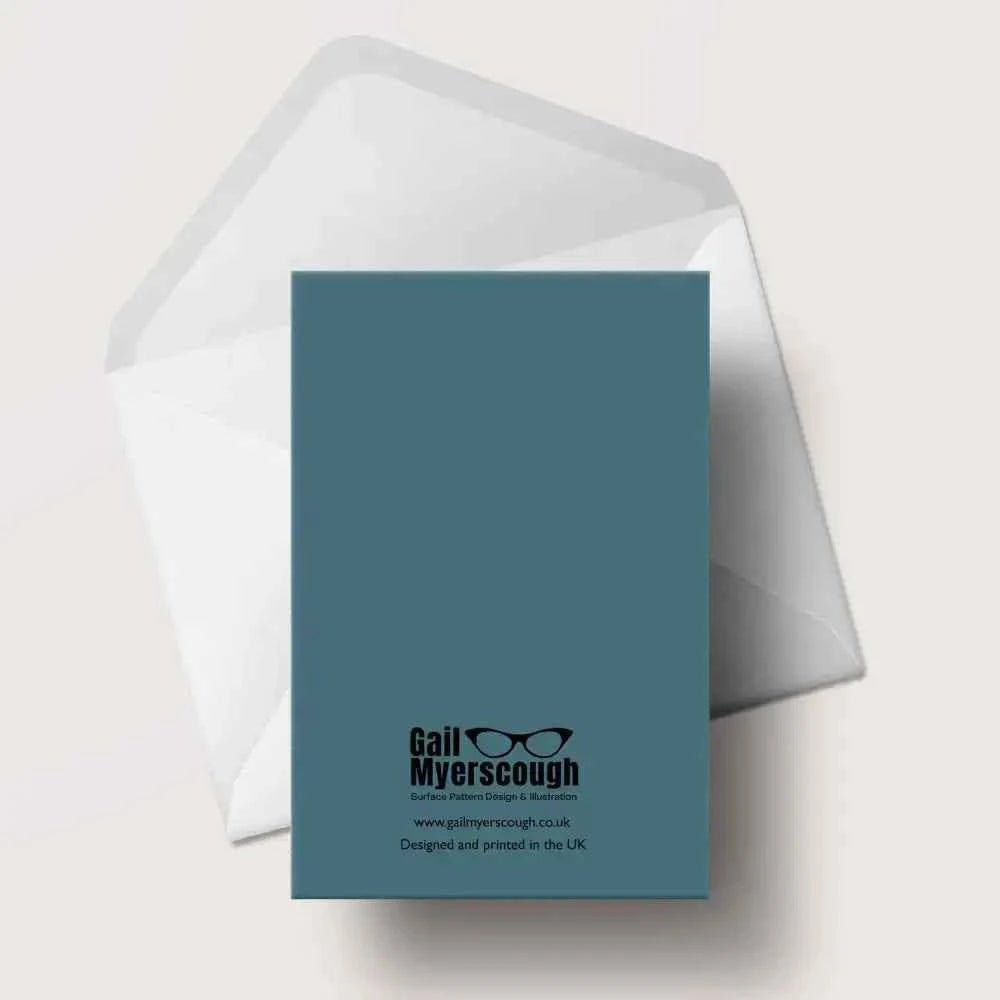 Cassette Recorder Greetings Card - The Red Squirrel