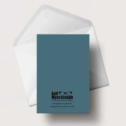 Cassette Recorder Greetings Card - The Red Squirrel