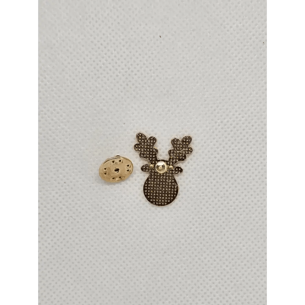 Christmas Rudolph reindeer Kawaii pin badge - The Red Squirrel