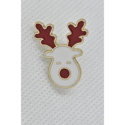 Christmas Rudolph reindeer Kawaii pin badge - Pin badges
