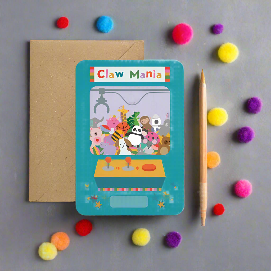 Claw Machine Birthday Card