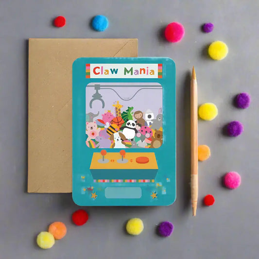 Claw Machine Birthday Card