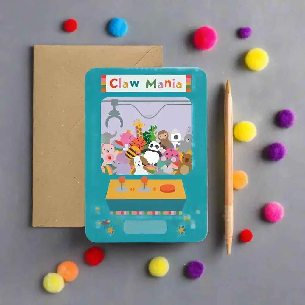 Claw Machine Birthday Card - The Red Squirrel