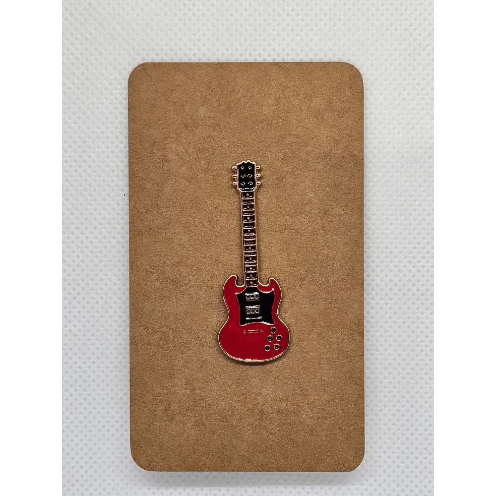 Cool guitar pin badges - The Red Squirrel