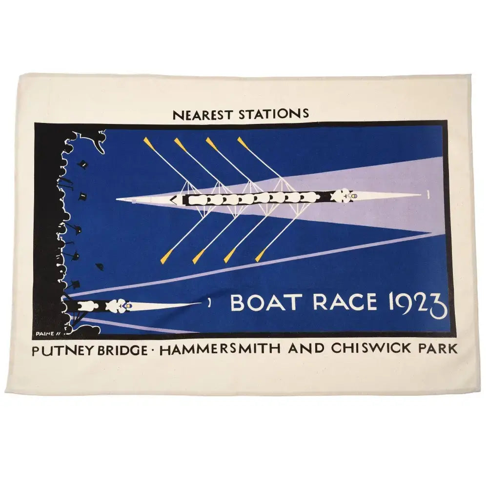 Cotton Tea Towel - TFL Vintage Poster ’Boat Race’