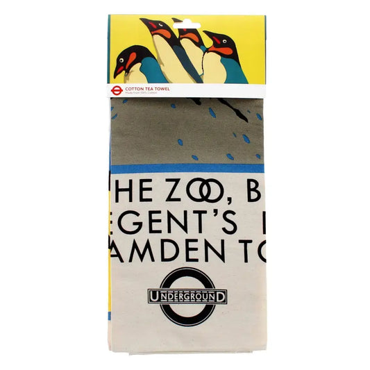 Cotton Tea Towel - TFL Vintage Poster ’For The Zoo...’