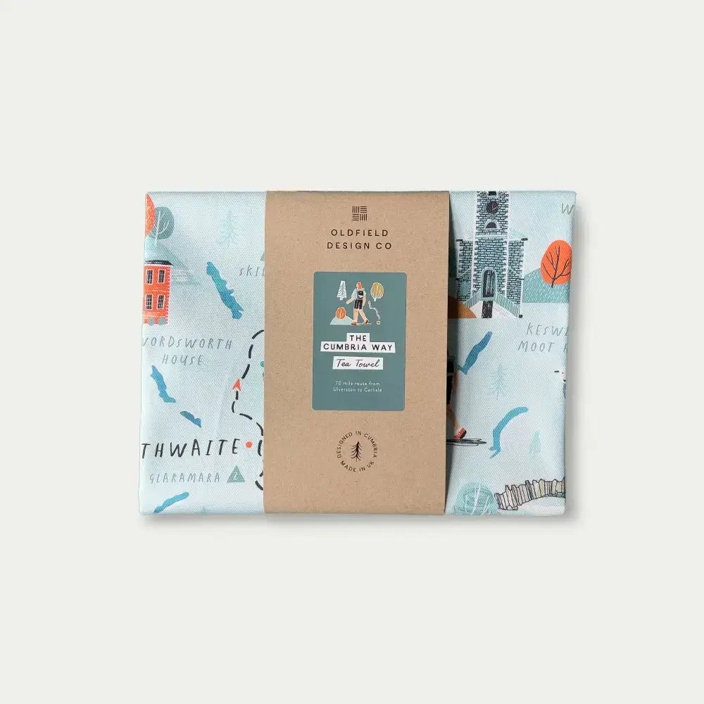 Cumbria Way Tea Towel