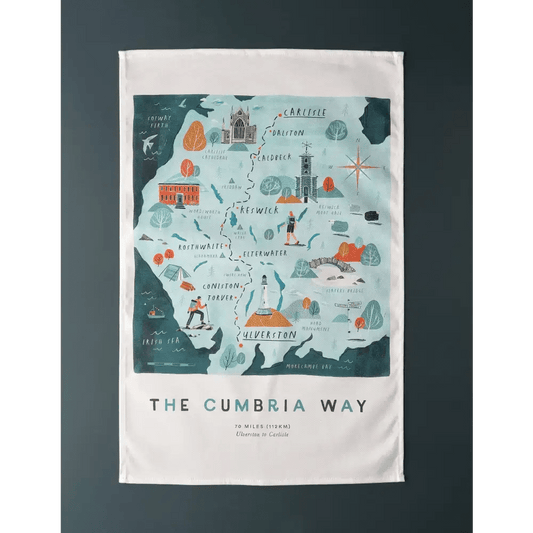 Cumbria Way Tea Towel - The Red Squirrel
