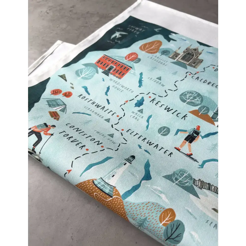 Cumbria Way Tea Towel