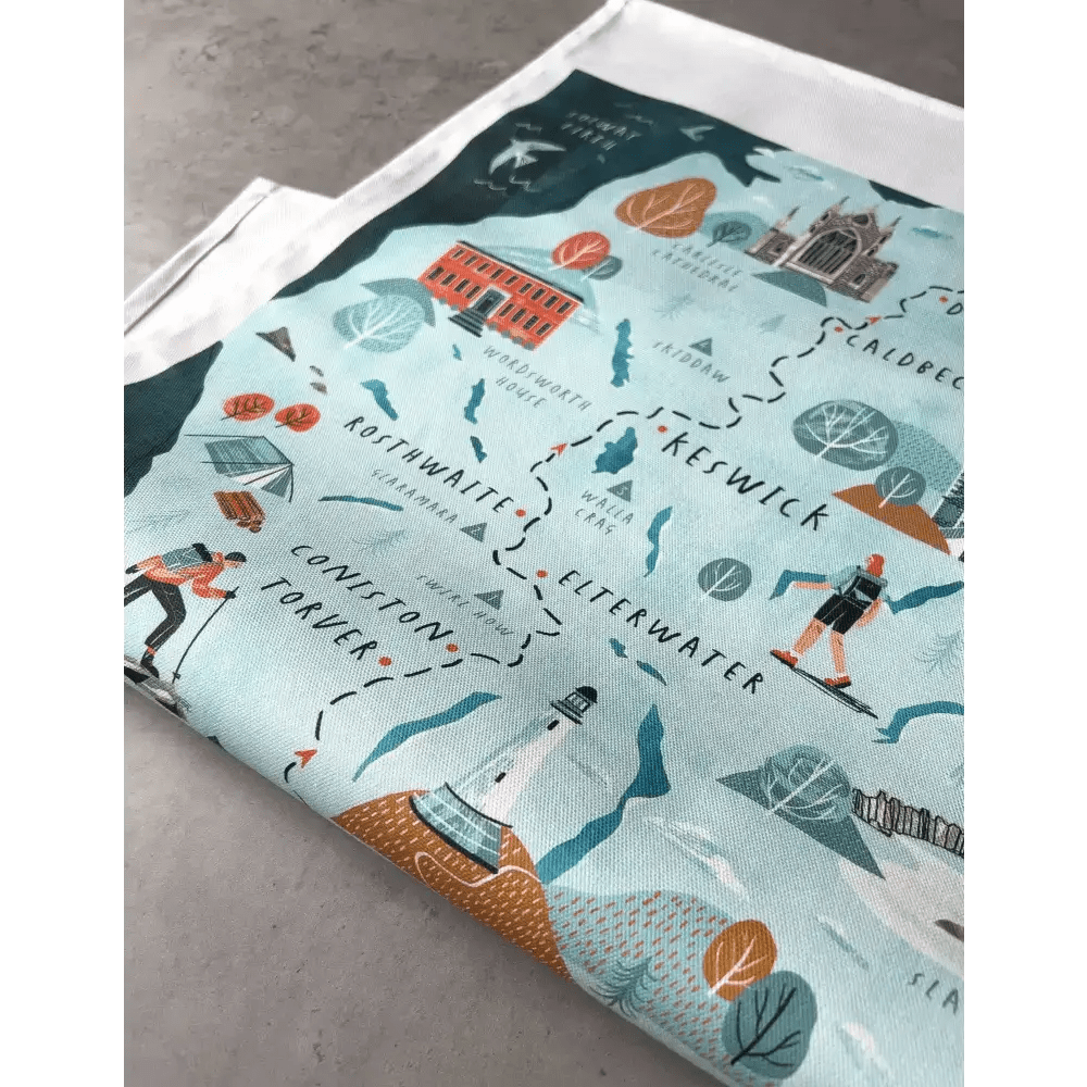 Cumbria Way Tea Towel - The Red Squirrel